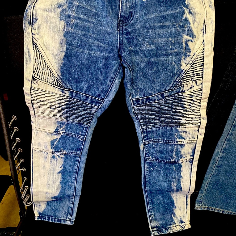 Boys size 12 Faded Demolition Jeans